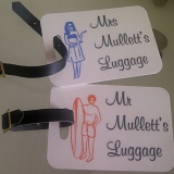 Personalised Mr And Mrs Luggage Tags