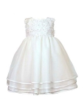 Heritage Girl's Monica Sleeveless Dress. Age sizes birth - 2 years.
