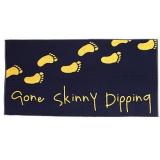 'Gone Skinny Dipping' Beach Towel