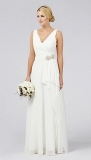 Debenhams - Debut Emilia Grecian Waterfall Wedding Dress