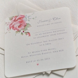 Not On The High Street .com - English Rose Design Wedding Invitations
