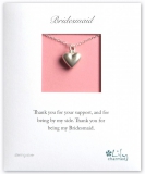 Lily Charmed - Bridesmaid Heart Necklace