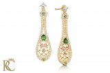 Clogau Gold - Crown Princess Emerald Earrings