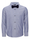 Marks and Spencer - Pure Cotton Jacquard Shirt with Bow Tie