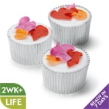Waitrose - Fiona Cains Flame Rose Petal Cupcakes