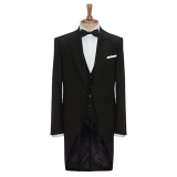 John Lewis - John Lewis Tailored Morning Suit Tailcoat, Black