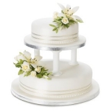 Waitrose - Waitrose Ivory Lily & Rose Sugar Flower Wedding Cake