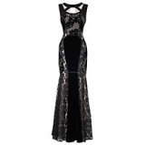 John Lewis - Phase Eight Collection 8 Dulciana Full Length Dress, Black