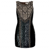 John Lewis - Needle & Thread Studded Contour Dress, Black