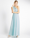 Marks and Soencer Multiway Strap Maxi Dress in Duck Egg