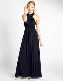 M&S Collection Multiway Strap Maxi Dress in Navy