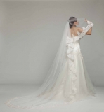 Not On The High Street .com - Lace Bridal Veil by MELANIE POTRO BRIDAL COUTURE