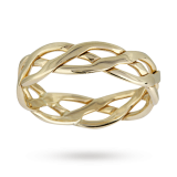Goldsmiths - 5mm celtic ladies wedding ring
