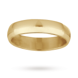 Goldsmiths - 5mm gents heavy court wedding ring