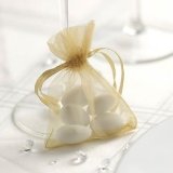 Amazon - 50 Luxury Gold Wedding Favour Organza Bags