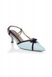 Jacques Vert - Pale Blue and Navy Shoe