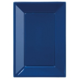 Party Pieces - Plastic Serving Trays Dark Blue