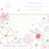 Marks and Spencer - Flower Wedding Invitation