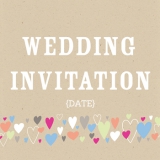 Marks and Spencer - Hearts Wedding Invitation