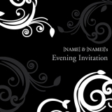 Marks and Spencer - Black Swirl Evening Invitation