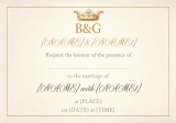 Marks and Spencer - Royal Style Wedding Invite