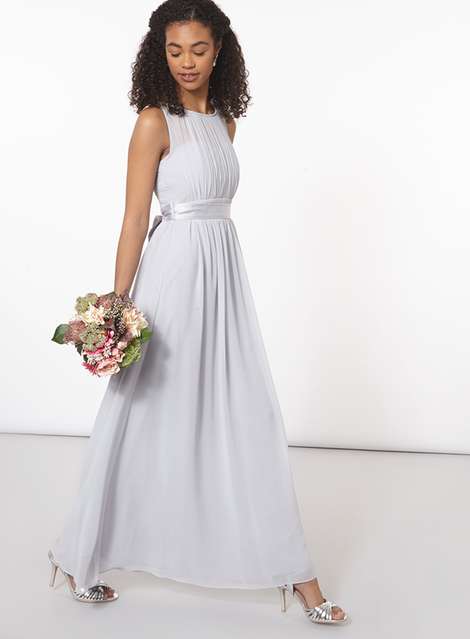 dorothy perkins blue bridesmaid dress