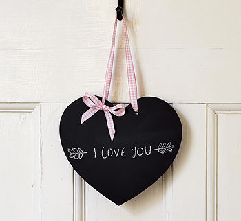 Wedding Chalkboard Hanging Heart