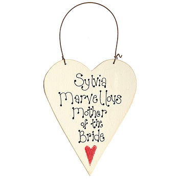 Mother of the Bride Hanging Heart
