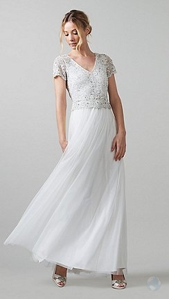Debenhams - Phase Eight Evangeline Tulle Embellished Wedding Dress