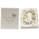 Amore Silver/Gold Bead Charm Bracelet - Bridesmaid