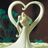 STYLISH EMBRACE CAKE TOPPER