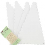 Scalloped Edge Bunting White