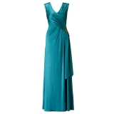 ARIELLA NATALIA JERSEY LONG DRESS TEAL