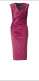 ARIELLA ALEXIA JERSEY SHORT DRESS MAGENTA