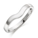 PLATINUM SHAPED WEDDING RING