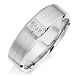 MEN'S PALLADIUM DIAMOND WEDDING RING