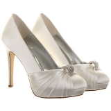 John Lewis Rainbow Club Alessia Wedding Shoes, Ivory