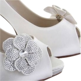 John Lewis Rainbow Club Vela Flower Shoe Bows