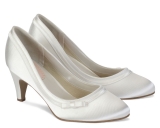 Debenhams Pink By Paradox London Ivory Satin Dahlia Wedding Shoes