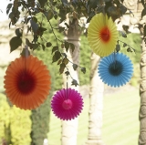 Mini Flower Fan Decorations