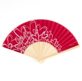 Red Fan With Heart Detail