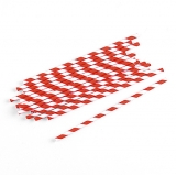Red Party Straws
