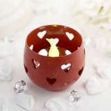 Red Heart Tea Light Candle Holder