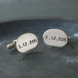 Personalised Oval Cufflinks