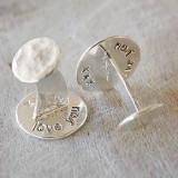 Silver Secret Message Cufflinks