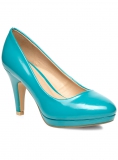 Evans - EVANS JADE TURQUOISE COURT HEELS