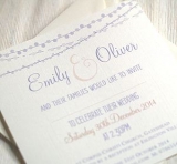 Not On The High Street .com - 'Celebrating Love' Wedding Invitations