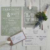 Not On The High Street .com - Perching Birds Wedding Stationery Range