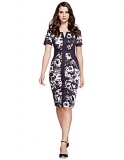 Marks and Spencer - Cotton Rich Bloom Floral Shift Dress