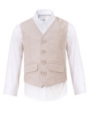 Monsoon - Henry Herringbone Waistcoat And Shirt Set